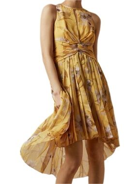 daniiey woodland pleated maxi dress Ted Baker Daniiey Woodland Pleated Maxi Dress in Pink